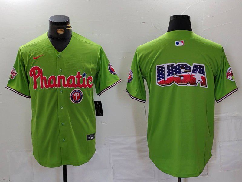 Men Philadelphia Phillies Blank Green Jointly 2024 Nike MLB Jersey style 8023->philadelphia phillies->MLB Jersey